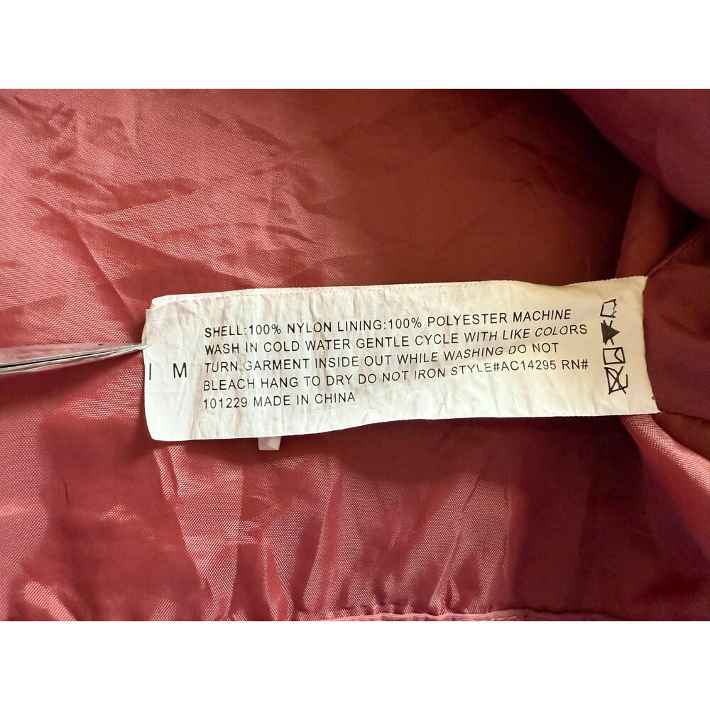 Ashley by 26 International Utility Collection Jacket Size MED Mauve White Gray - Picture 11 of 11